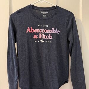Abercrombie & Fitch Blue Long Sleeve Tee
